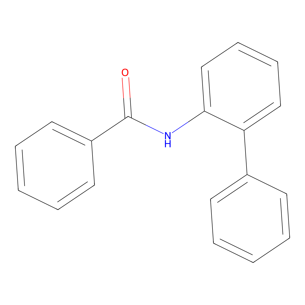 2-Benzoylaminobiphenyl molecular structure, CAS 7404-97-9