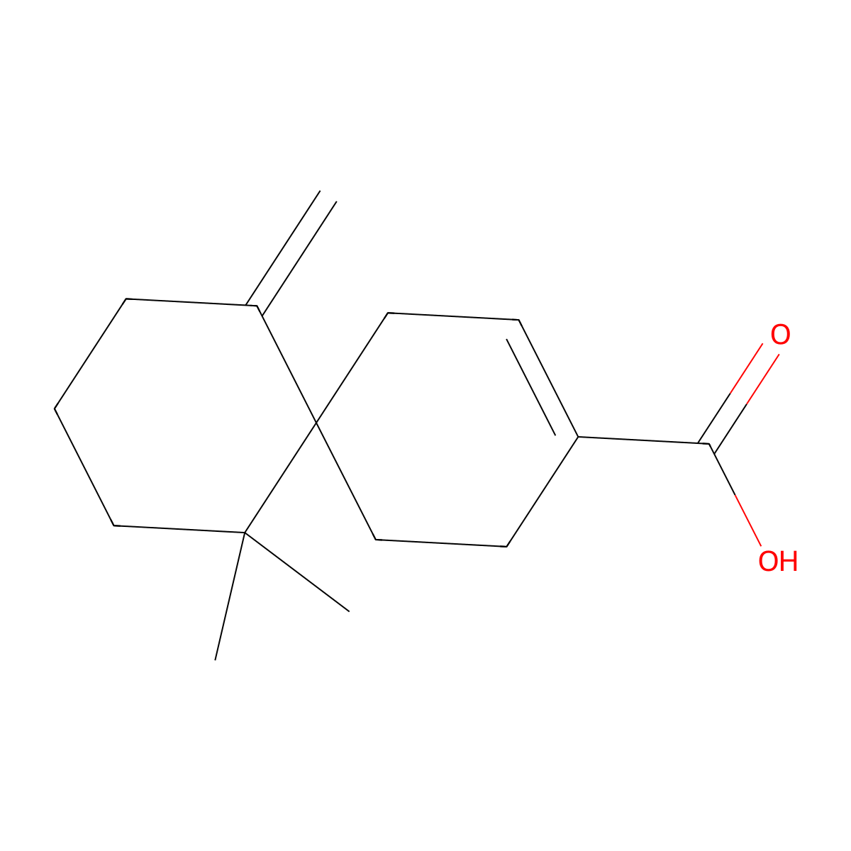 beta-Chamigrenic acid molecular structure, CAS 74042-14-1