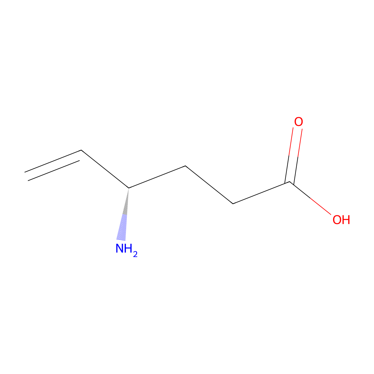 (S)-Vigabatrin molecular structure, CAS 74046-07-4