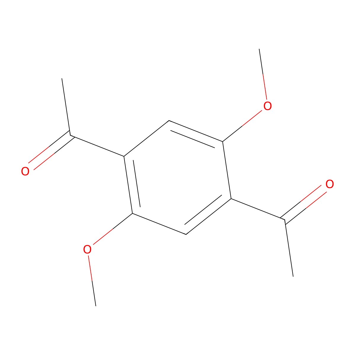 1,4-Dimethoxy-2,5-diacetylbenzene molecular structure, CAS 74047-24-8