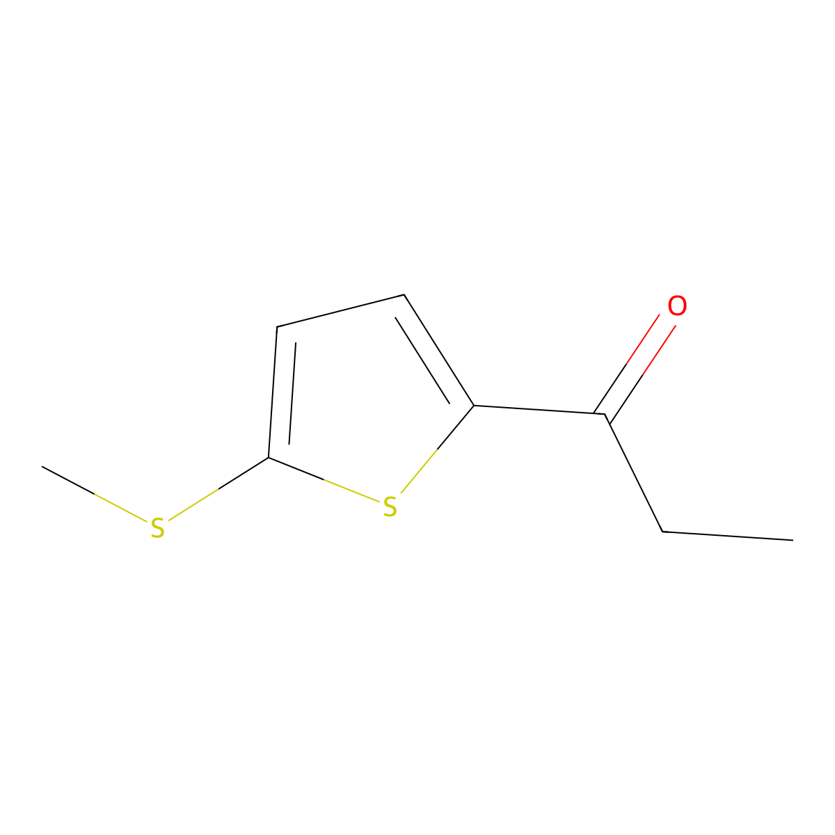 1-(5-(Methylthio)thiophen-2-yl)propan-1-one molecular structure, CAS 74047-81-7
