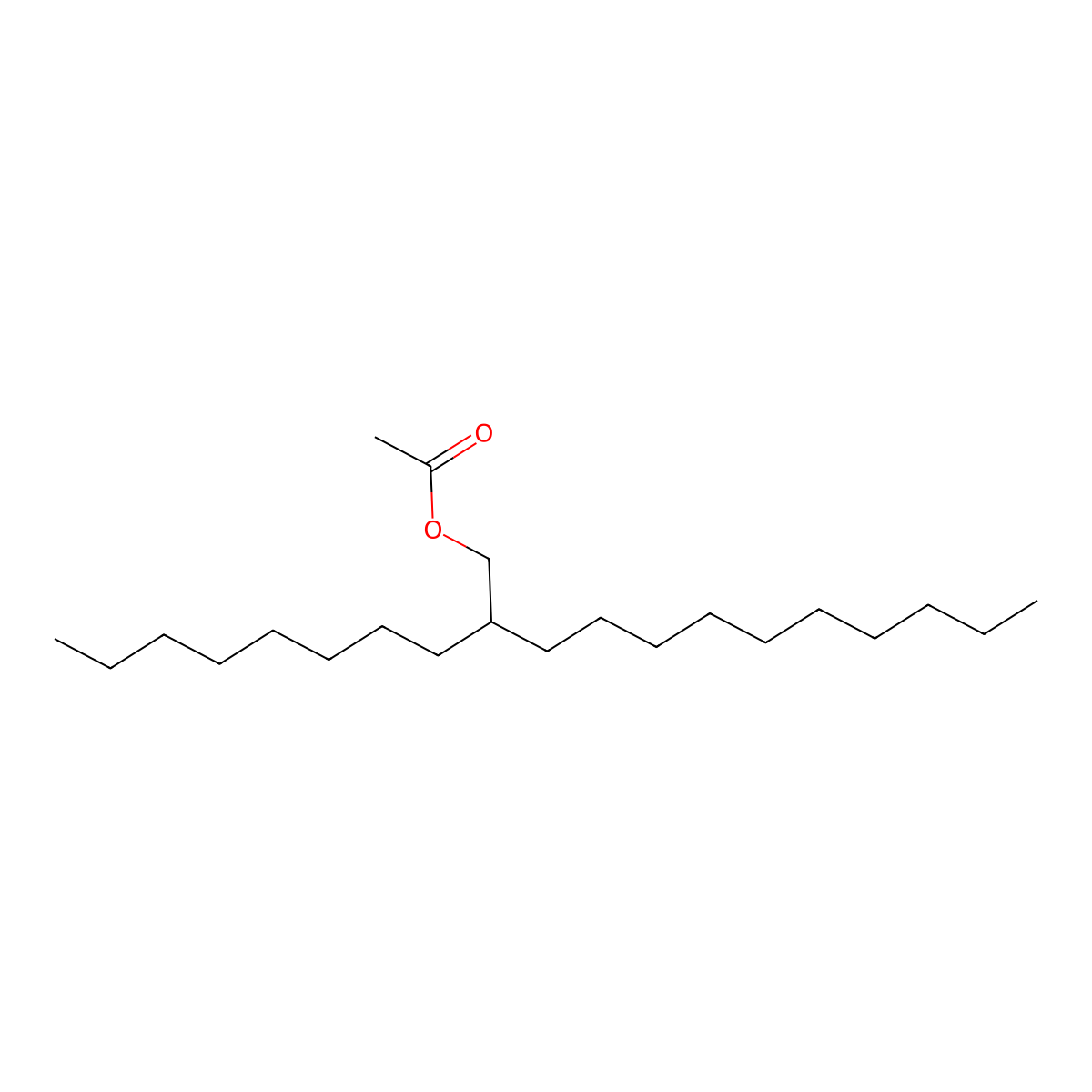 1-Dodecanol, 2-octyl-, 1-acetate molecular structure, CAS 74051-84-6