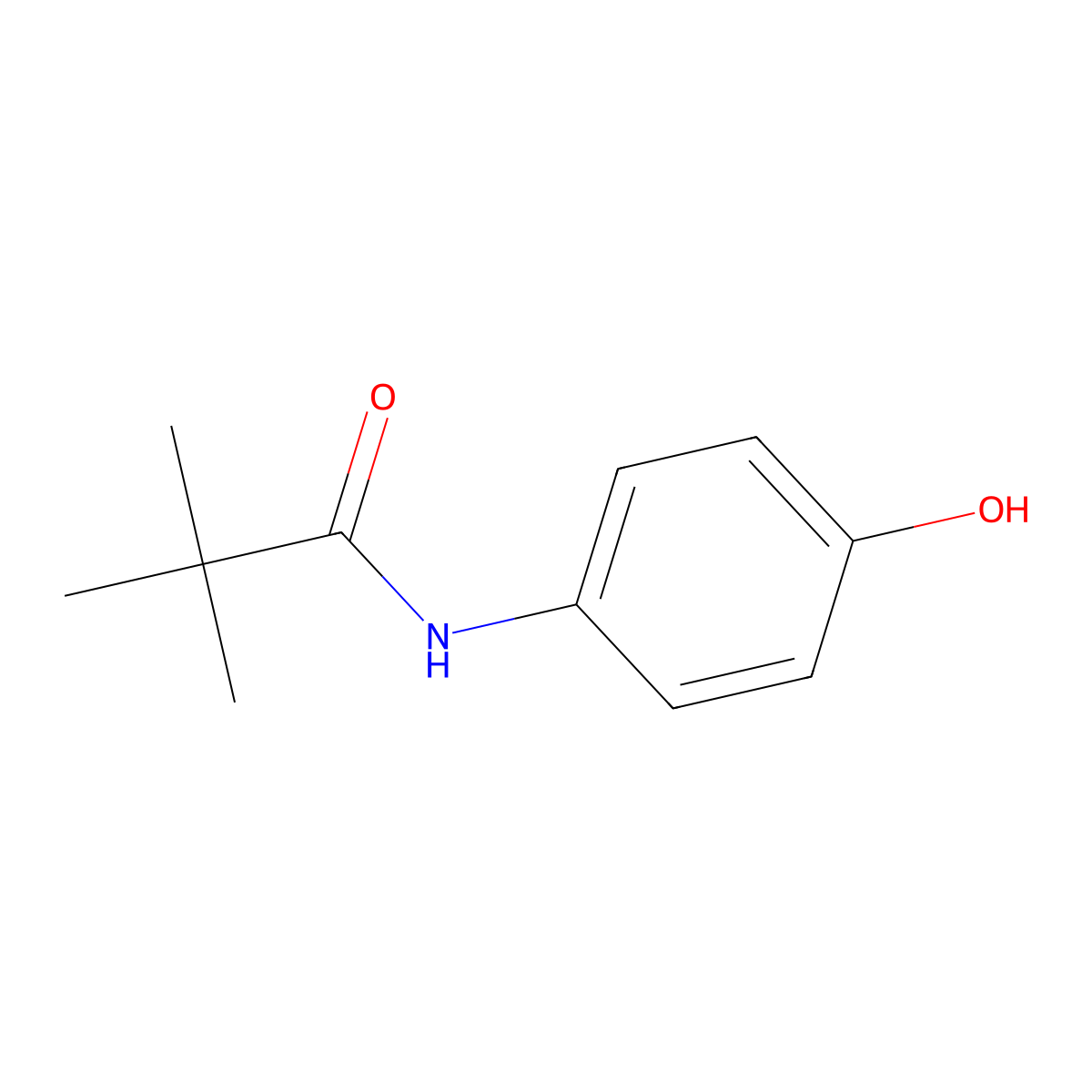 N-(4-Hydroxyphenyl)Pivalamide molecular structure, CAS 74052-89-4