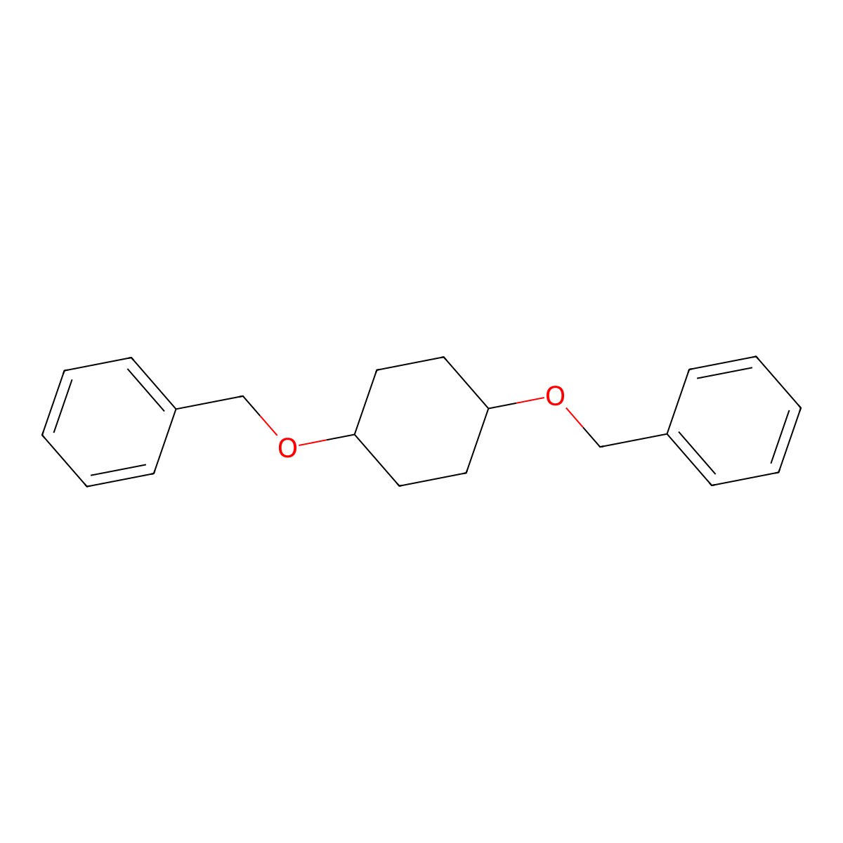 (4-Phenylmethoxycyclohexyl)oxymethylbenzene molecular structure, CAS 74056-00-1