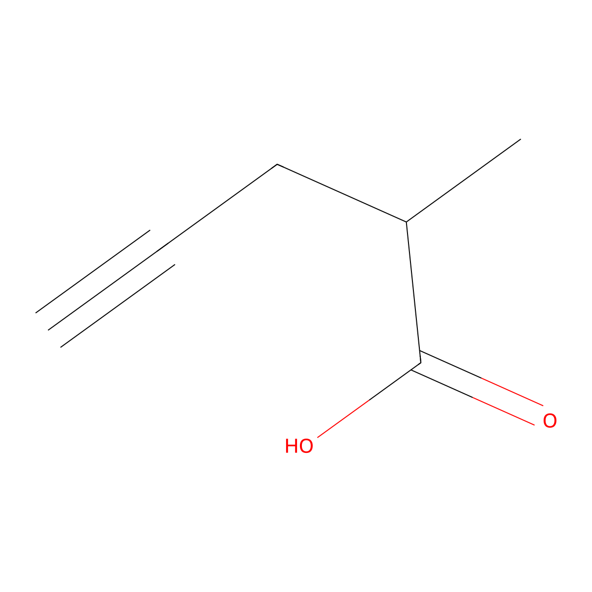 2-Methylpent-4-ynoic acid molecular structure, CAS 74064-82-7