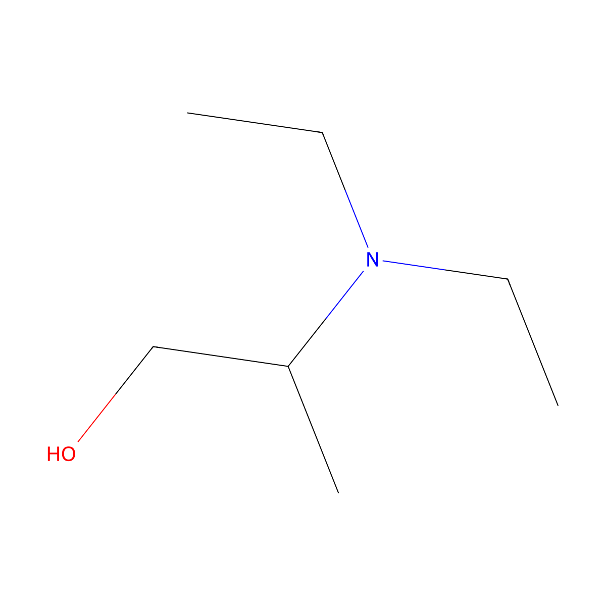 (2S)-2-(diethylamino)propan-1-ol molecular structure, CAS 74072-60-9