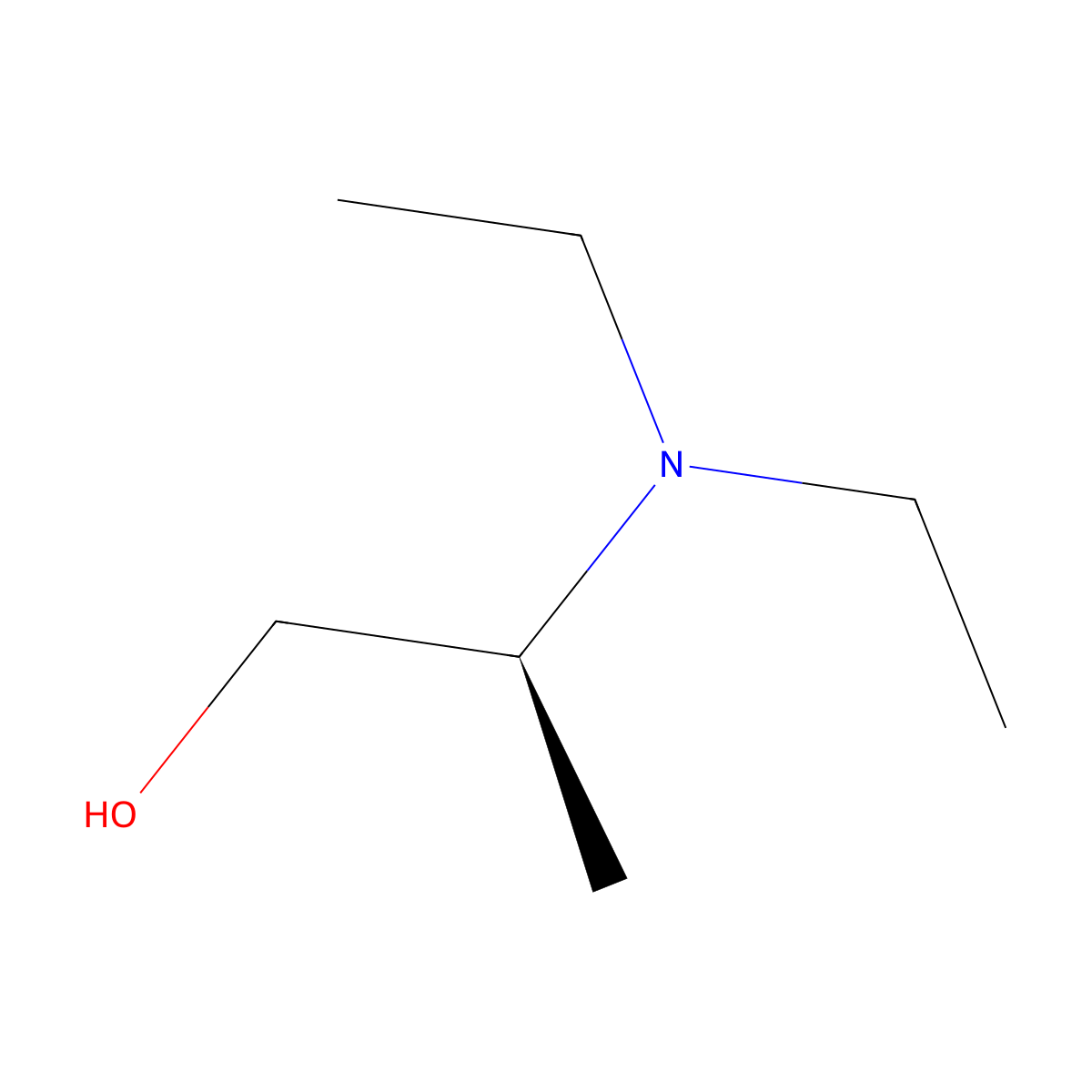 (2S)-2-(diethylamino)propan-1-ol molecular structure, CAS 74072-60-9