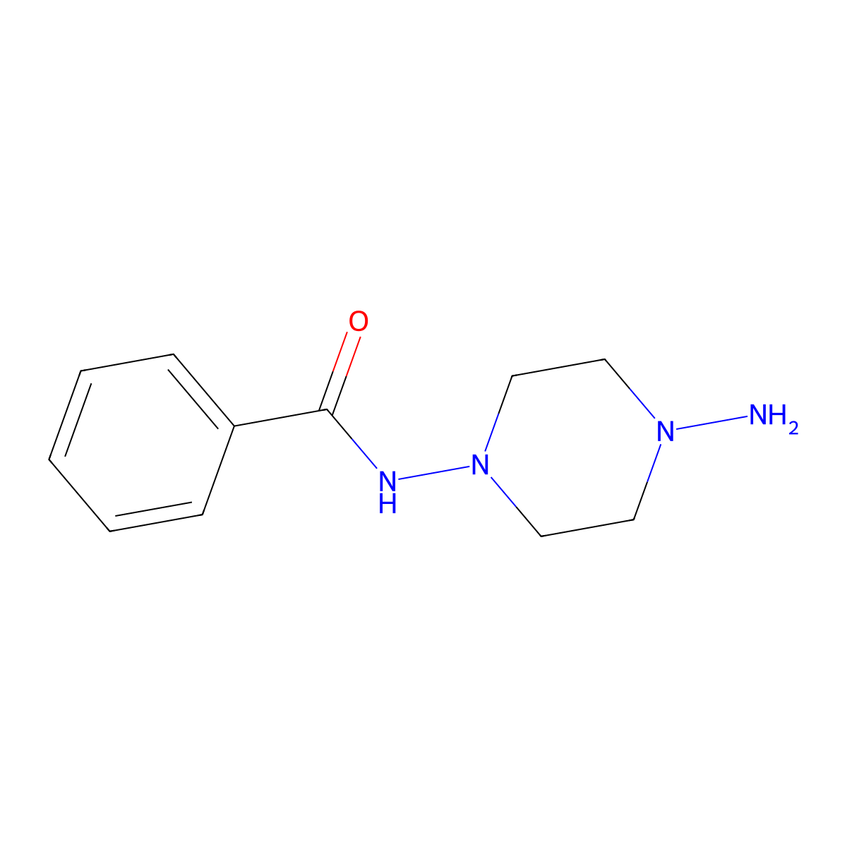 N-(4-Aminopiperazin-1-yl)benzamide molecular structure, CAS 740735-28-8