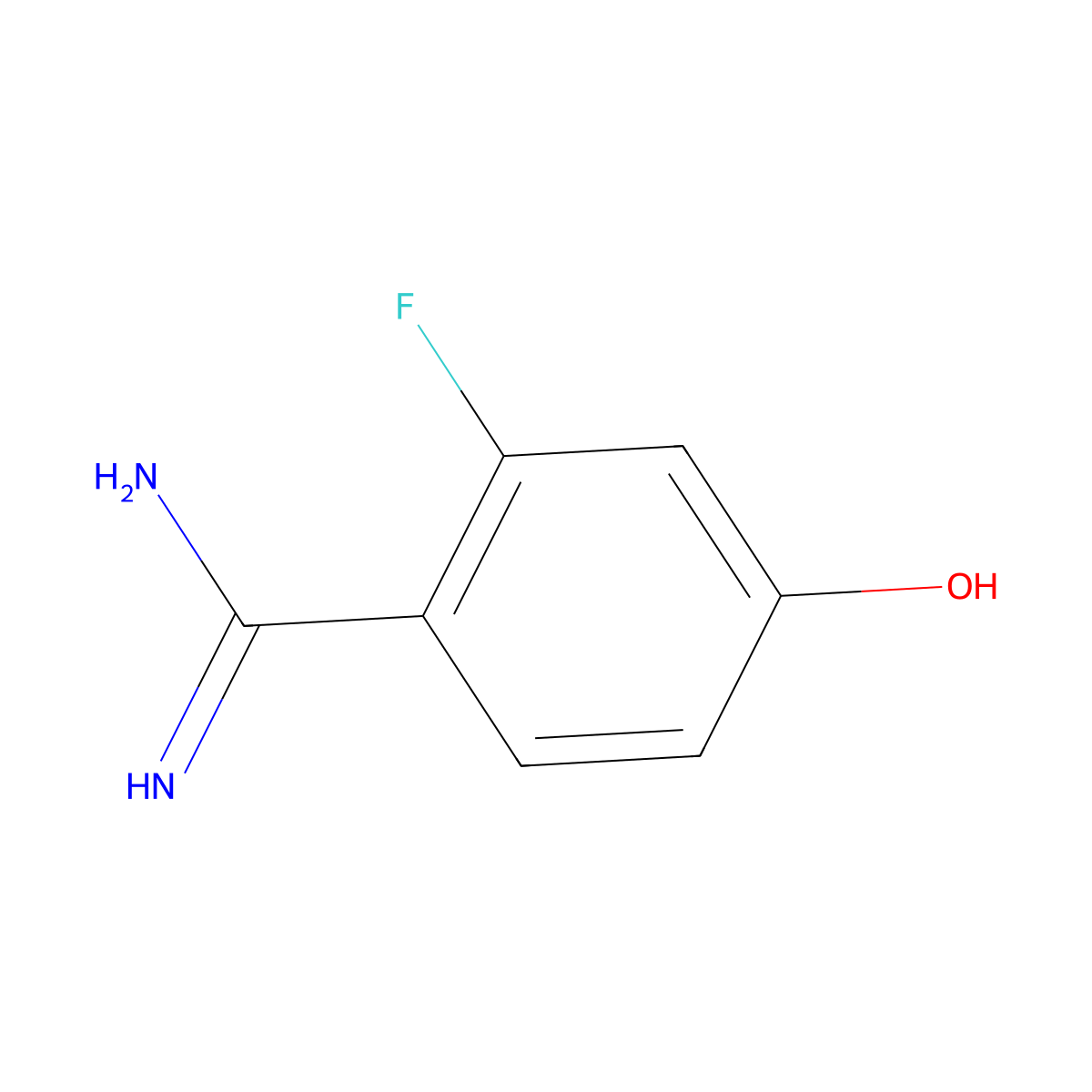 4-(Diaminomethylidene)-3-fluorocyclohexa-2,5-dien-1-one molecular structure, CAS 740769-45-3