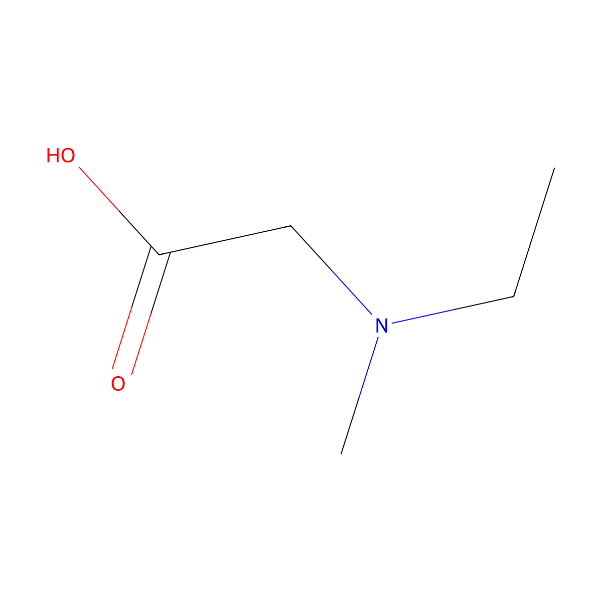 N-Ethyl-N-methylglycine molecular structure, CAS 740792-70-5