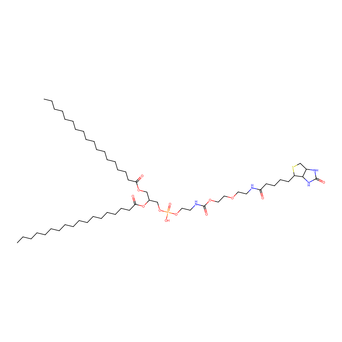 DSPE-PEG-Biotin molecular structure, CAS 740794-01-8