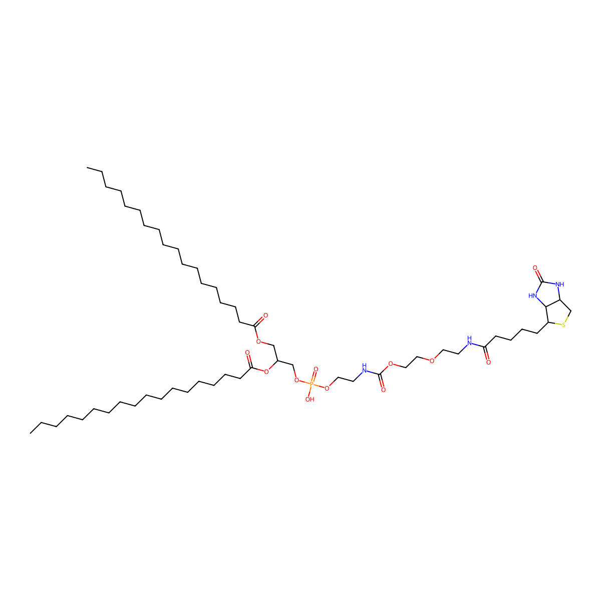 DSPE-PEG-Biotin molecular structure, CAS 740794-01-8