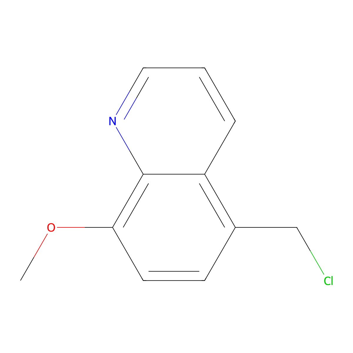 5-(Chloromethyl)-8-methoxyquinoline molecular structure, CAS 740797-41-5