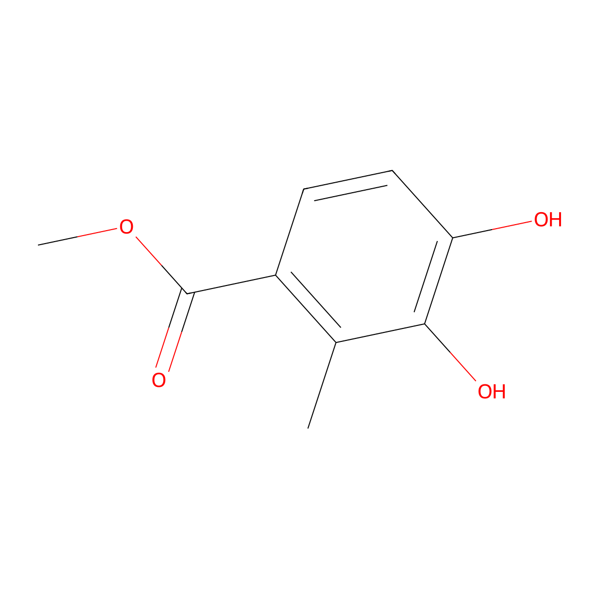 Methyl 3,4-Dihydroxy-2-methylbenzoate molecular structure, CAS 740799-82-0