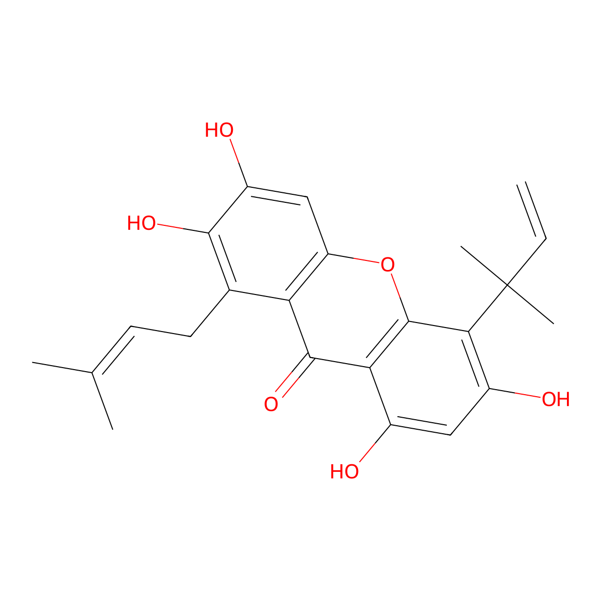 Cudratricusxanthone A molecular structure, CAS 740810-42-8