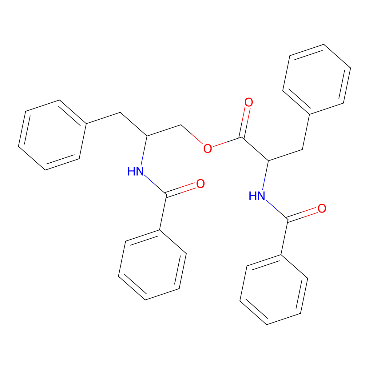 [(2R)-2-benzamido-3-phenylpropyl] (2R)-2-benzamido-3-phenylpropanoate molecular structure, CAS 740813-53-0
