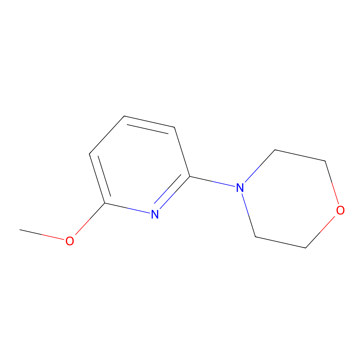 4-(6-Methoxypyridin-2-yl)morpholine molecular structure, CAS 740815-40-1