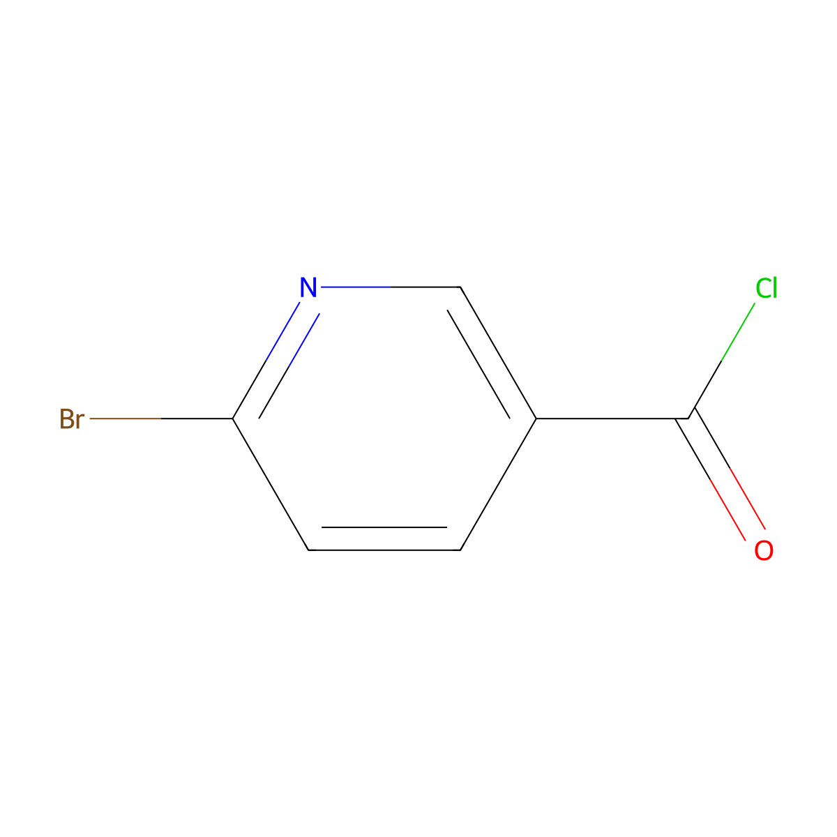 6-Bromonicotinoyl chloride molecular structure, CAS 740841-42-3