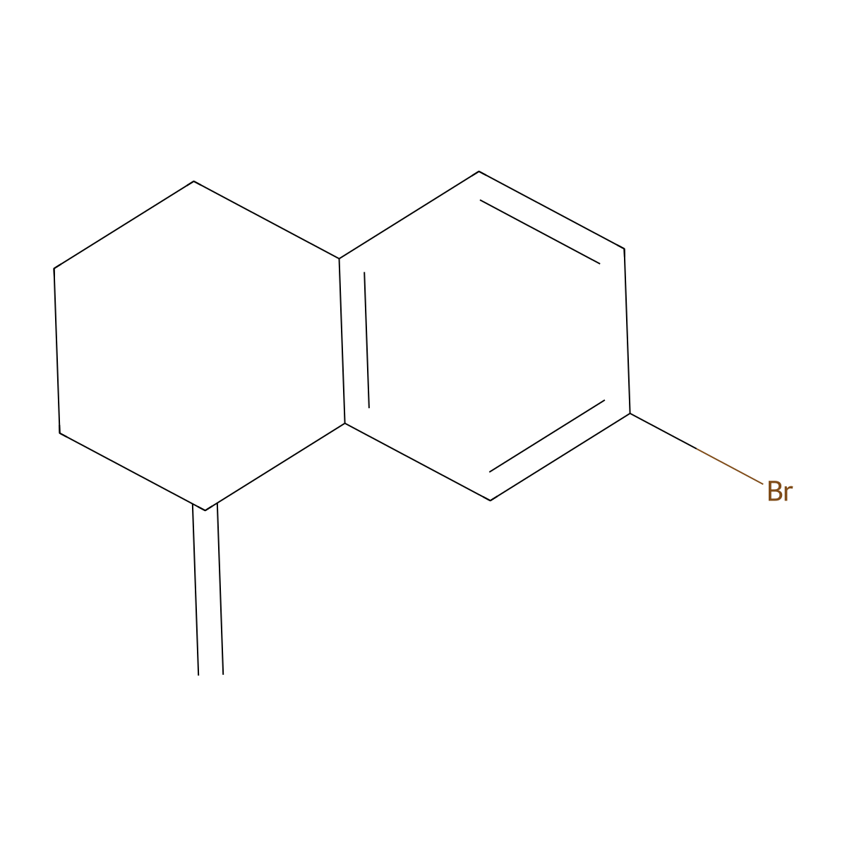 7-Bromo-1-methylene-1,2,3,4-tetrahydronaphthalene molecular structure, CAS 740842-57-3