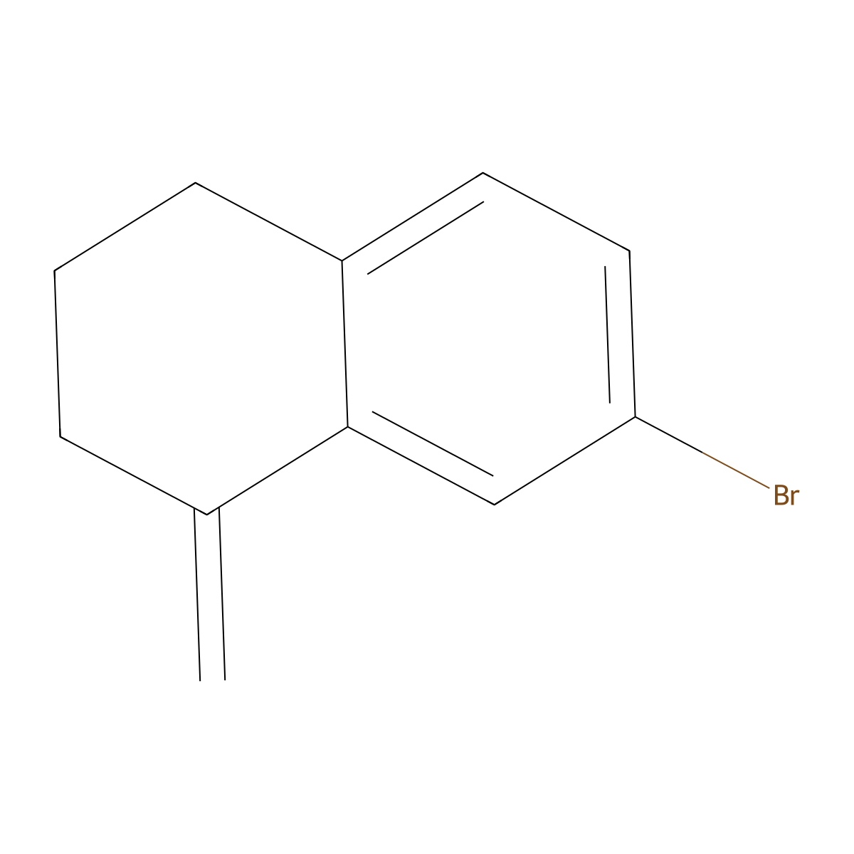 7-Bromo-1-methylene-1,2,3,4-tetrahydronaphthalene molecular structure, CAS 740842-57-3