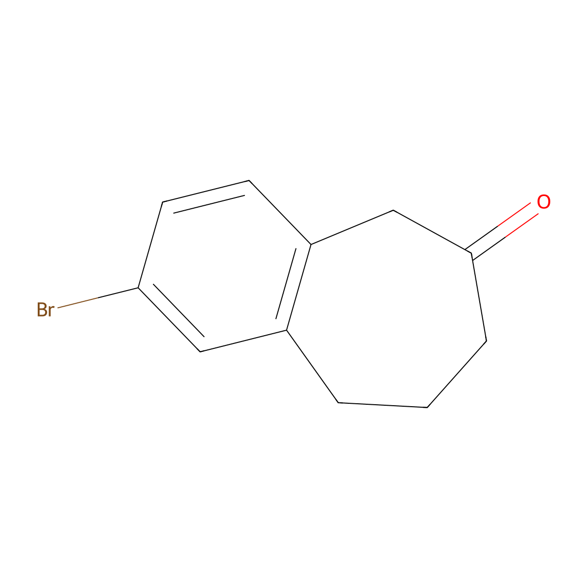 2-Bromo-8,9-dihydro-5H-benzo[7]annulen-6(7H)-one molecular structure, CAS 740842-64-2