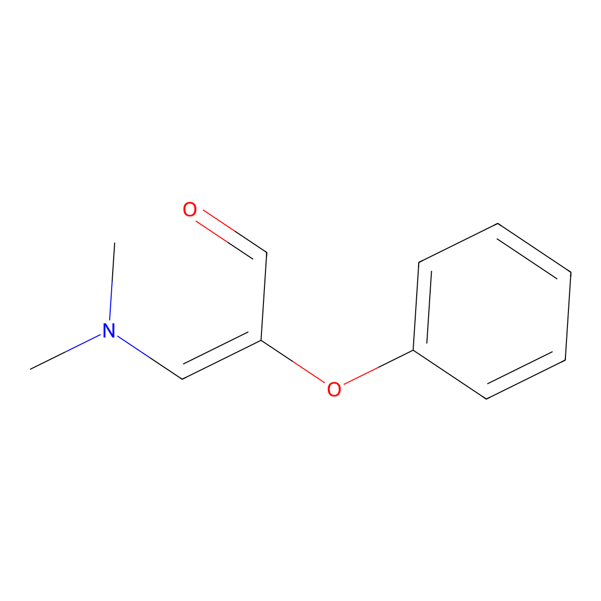 3-(Dimethylamino)-2-phenoxyprop-2-enal molecular structure, CAS 74093-60-0