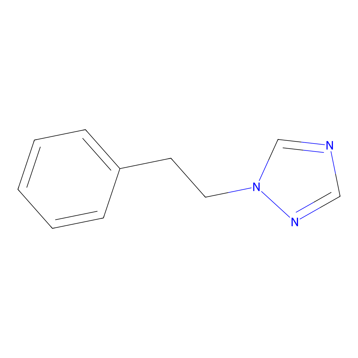 1-(2-phenylethyl)-1H-1,2,4-triazole molecular structure, CAS 74094-28-3