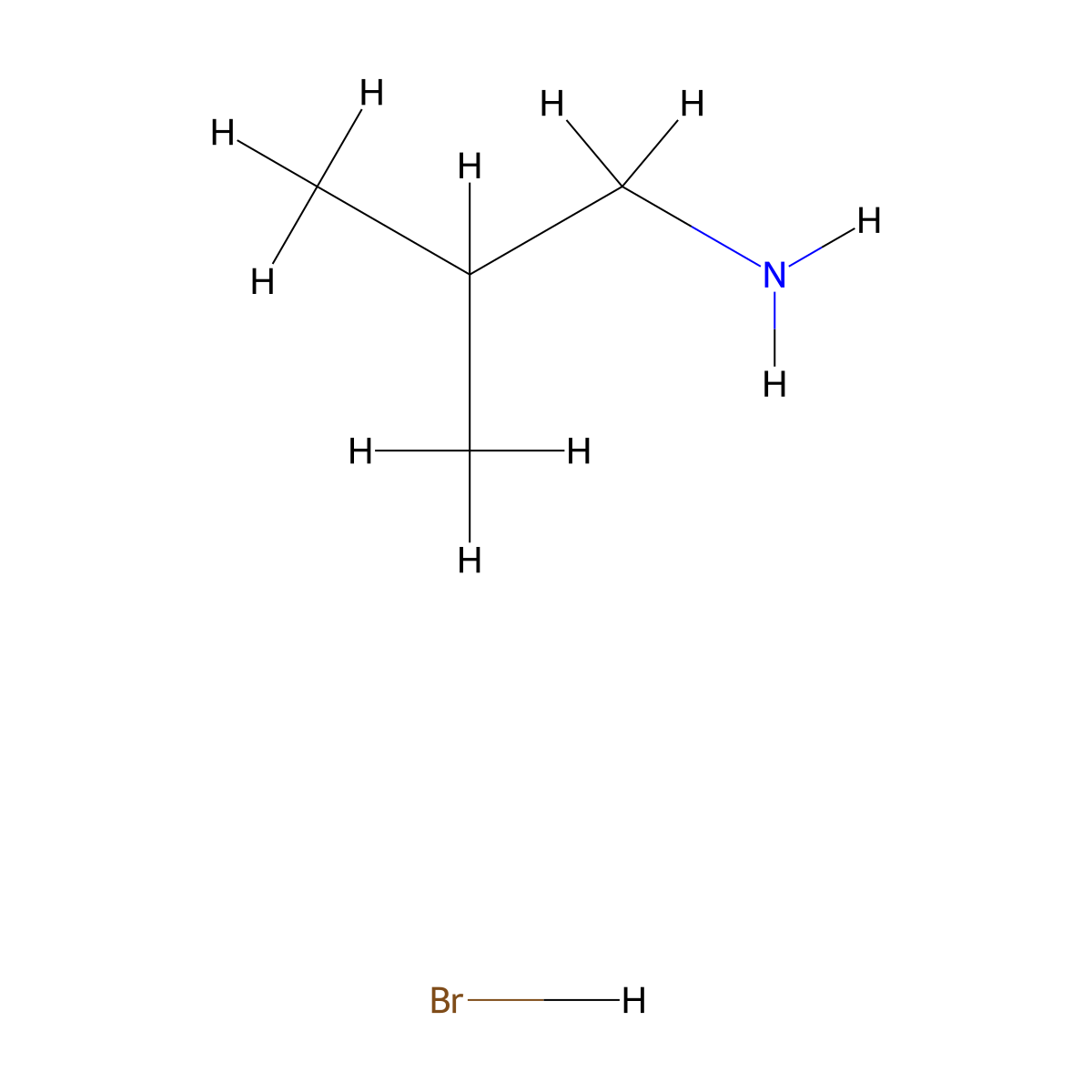 Isobutylamine Hydrobromide molecular structure, CAS 74098-36-5