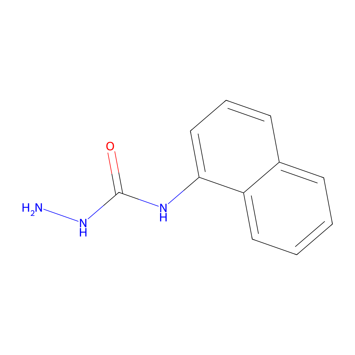 3-Amino-1-(naphthalen-1-YL)urea molecular structure, CAS 74099-08-4