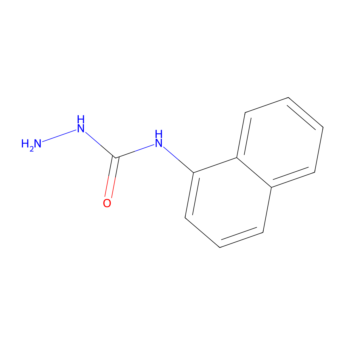 3-Amino-1-(naphthalen-1-YL)urea molecular structure, CAS 74099-08-4