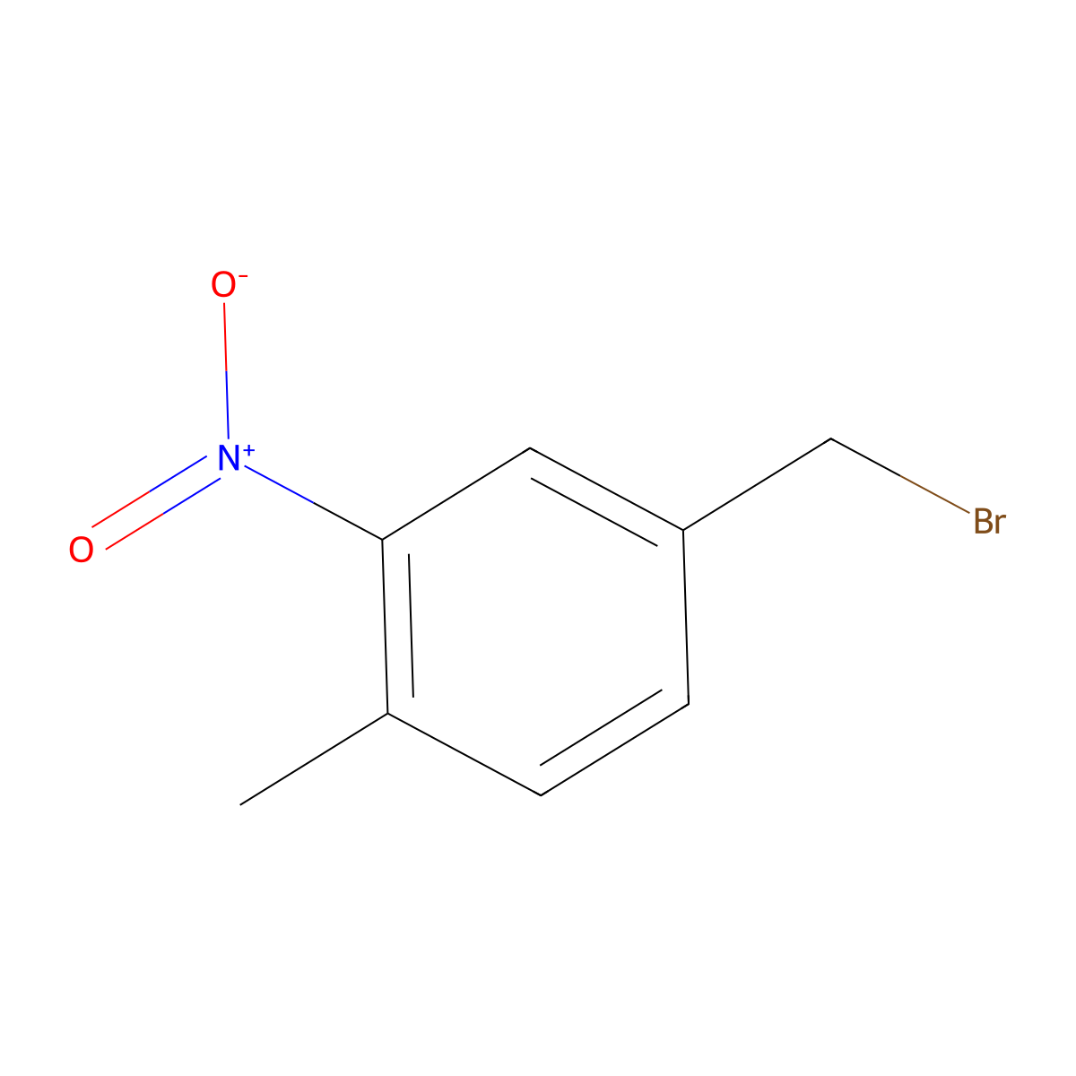 4-(Bromomethyl)-1-methyl-2-nitrobenzene molecular structure, CAS 74101-68-1
