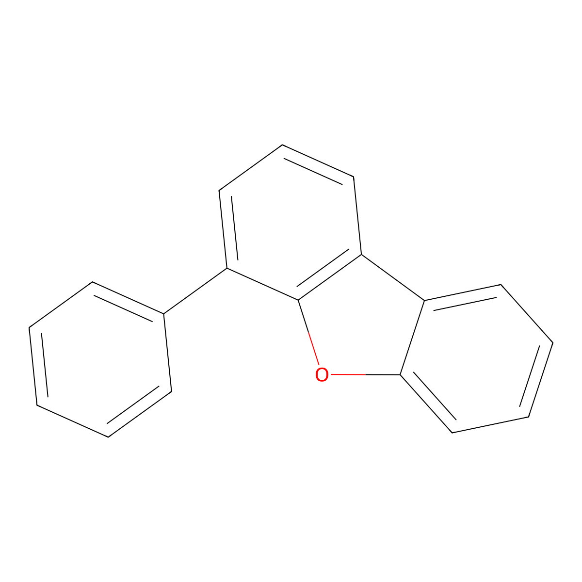 4-Phenyldibenzofuran molecular structure, CAS 74104-10-2