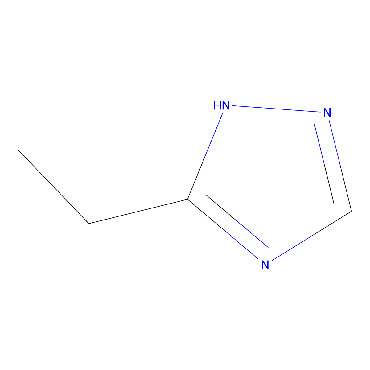 3-Ethyl-1,2,4(1H)-triazole molecular structure, CAS 7411-16-7