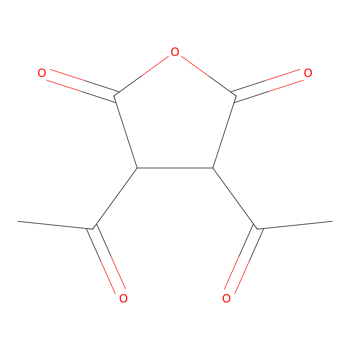 2,3-Diacetylsuccinic anhydride molecular structure, CAS 74113-55-6