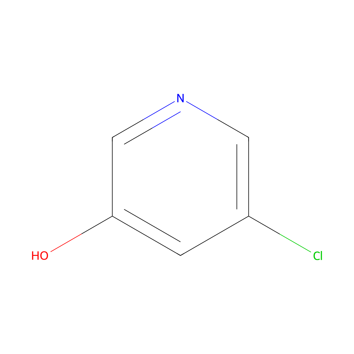 3-Hydroxy-5-chloropyridine molecular structure, CAS 74115-12-1