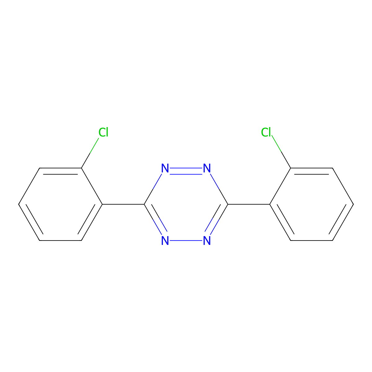 Clofentezine molecular structure, CAS 74115-24-5
