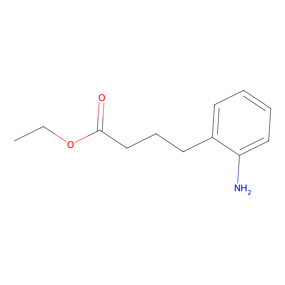 Ethyl 4-(2-aminophenyl)butanoate molecular structure, CAS 74117-98-9