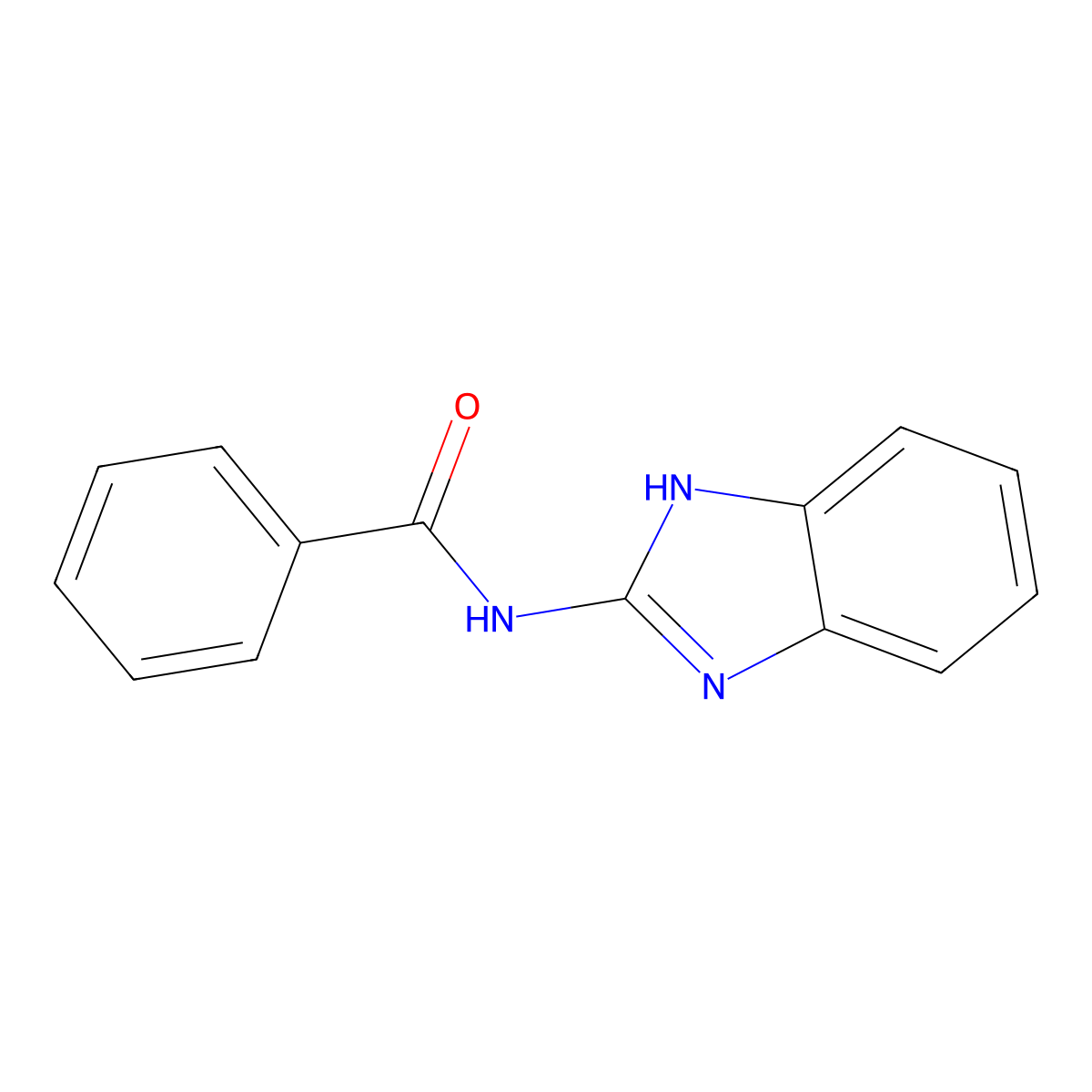 N-(1H-1,3-benzodiazol-2-yl)benzamide molecular structure, CAS 7412-05-7