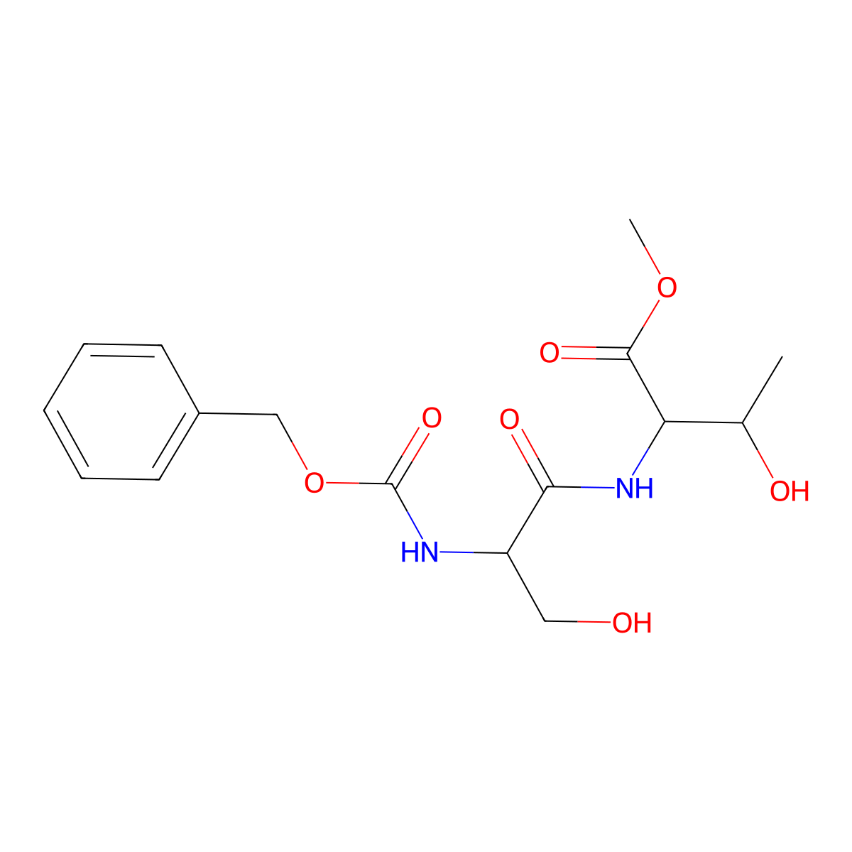 Z-Ser-thr-ome molecular structure, CAS 7412-61-5