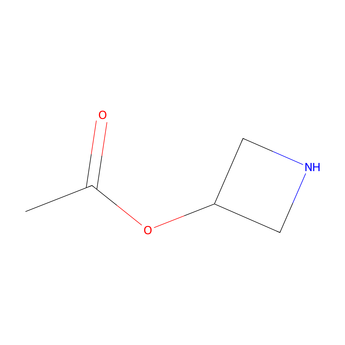 Azetidin-3-yl acetate molecular structure, CAS 74121-99-6