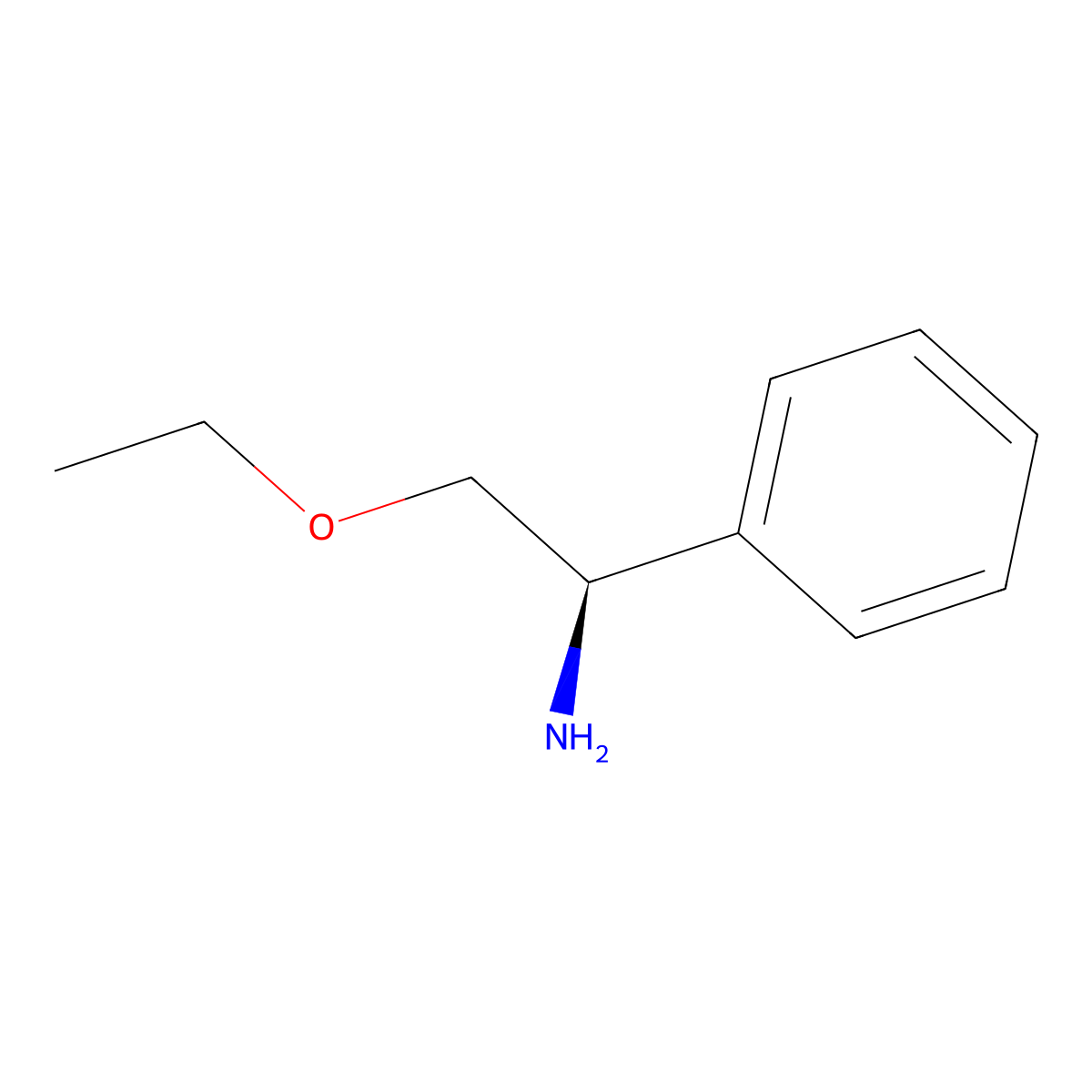 (1R)-2-ethoxy-1-phenylethan-1-amine molecular structure, CAS 741231-34-5