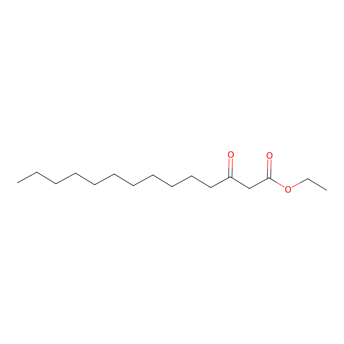 Ethyl 3-oxotetradecanoate molecular structure, CAS 74124-22-4