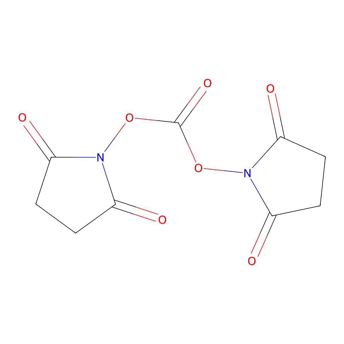 Di(succinimido) carbonate molecular structure, CAS 74124-79-1