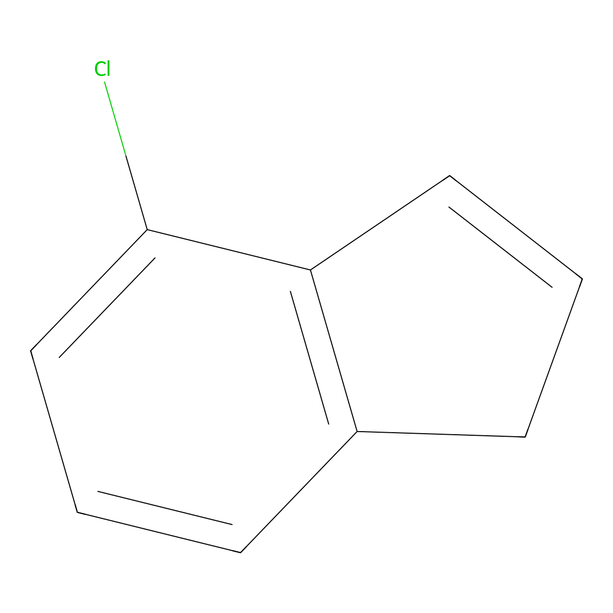 4-Chloro-1H-indene molecular structure, CAS 74124-87-1