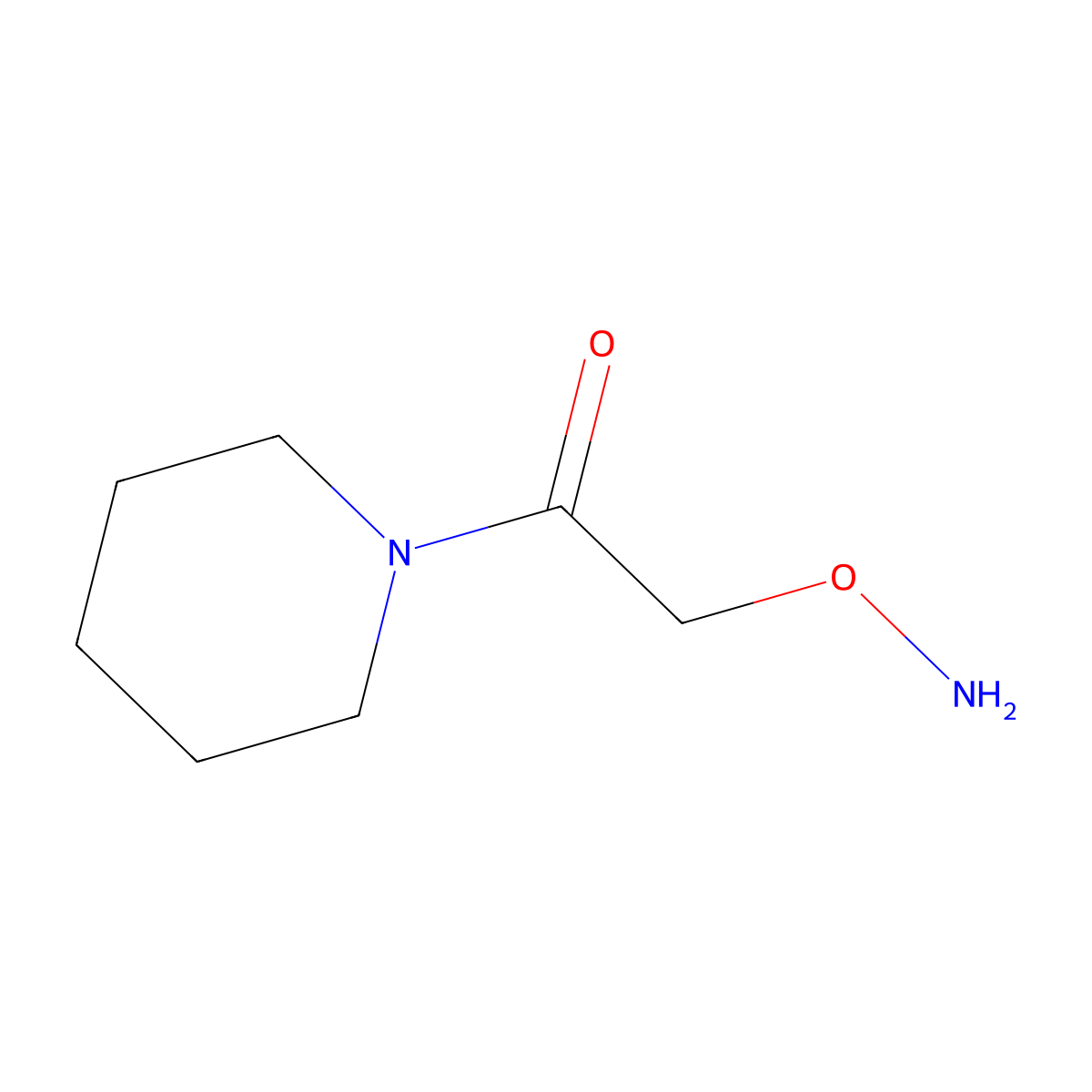 Piperidine, 1-[(aminooxy)acetyl]- molecular structure, CAS 741246-54-8