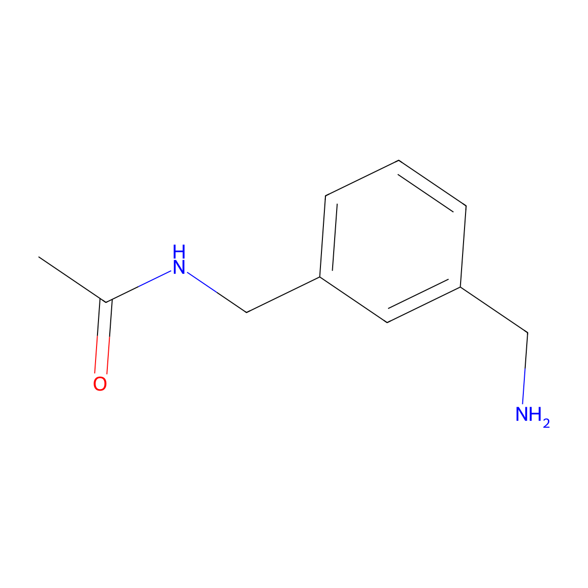 N-{[3-(aminomethyl)phenyl]methyl}acetamide molecular structure, CAS 741248-96-4