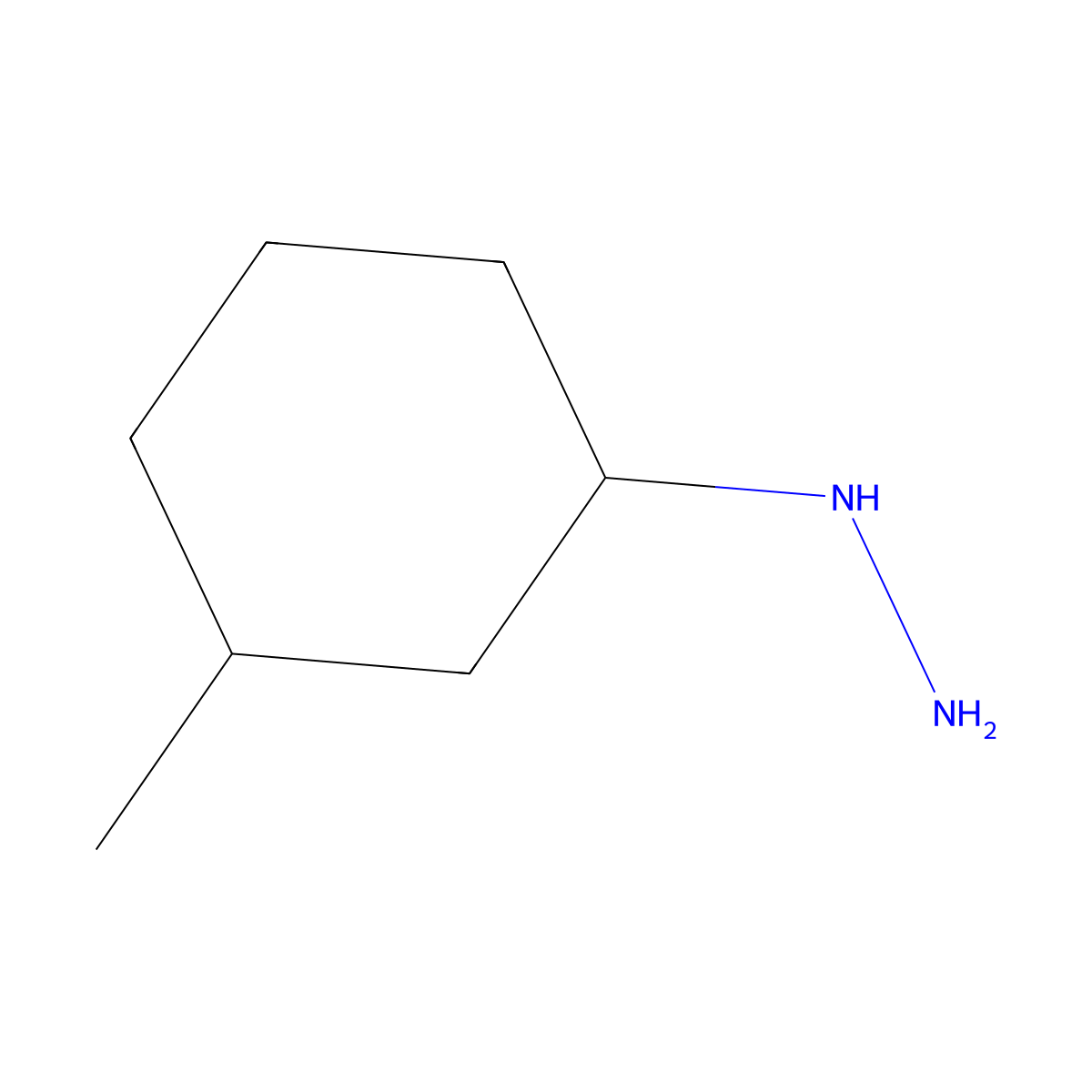 (3-Methylcyclohexyl)hydrazine molecular structure, CAS 741249-15-0