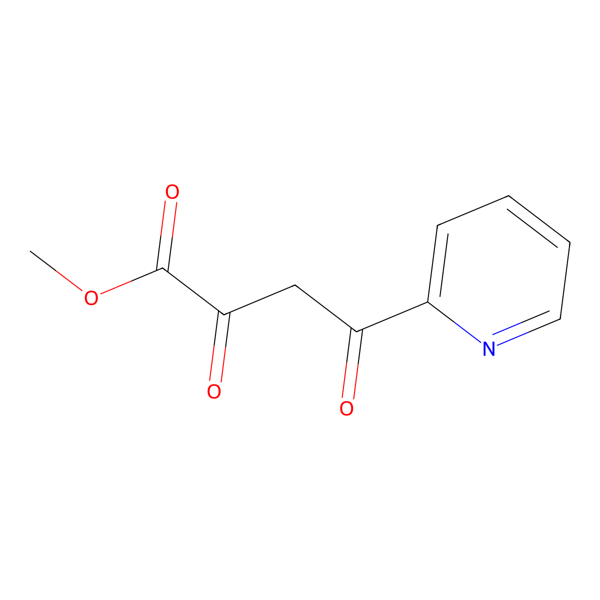 Methyl 2,4-dioxo-4-(pyridin-2-YL)butanoate molecular structure, CAS 741287-91-2