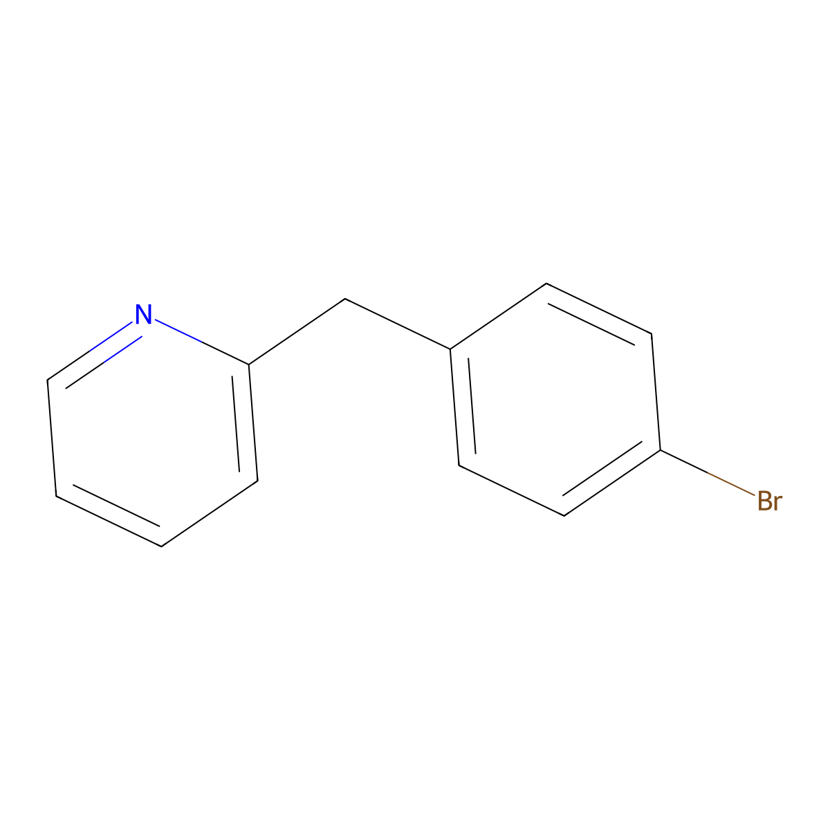 2-(4-Bromobenzyl)pyridine molecular structure, CAS 74129-15-0