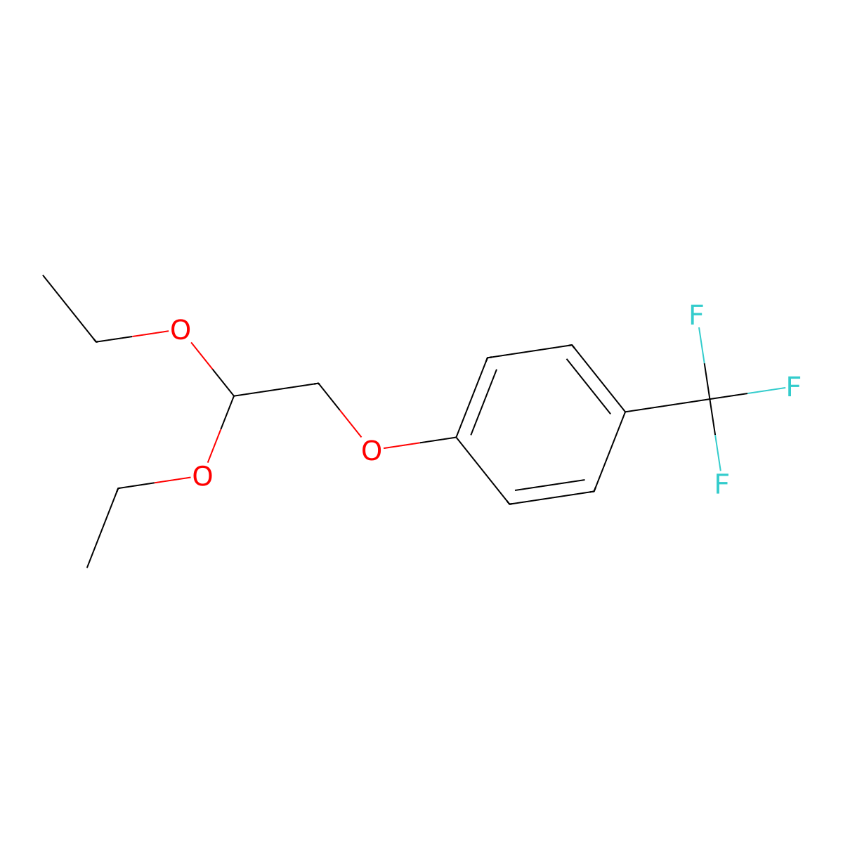 1-(2,2-Diethoxyethoxy)-4-(trifluoromethyl)benzene molecular structure, CAS 741290-08-4